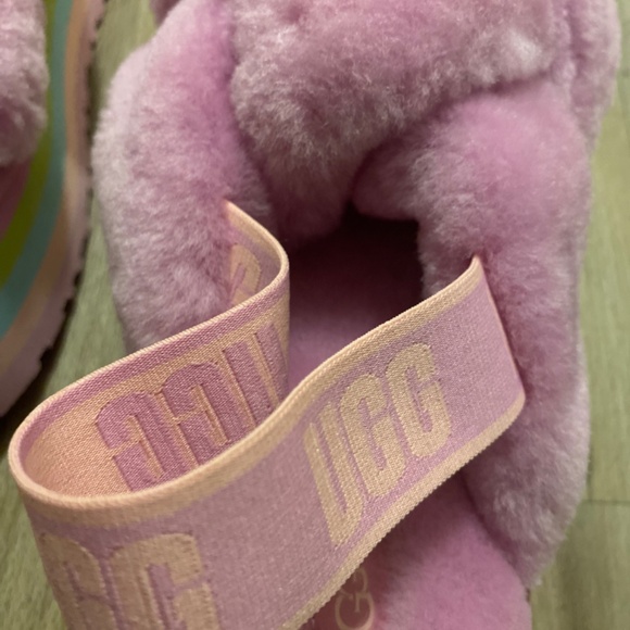 Ugg Multicolored Disco Knot Slides Size 10 - Picture 15 of 16